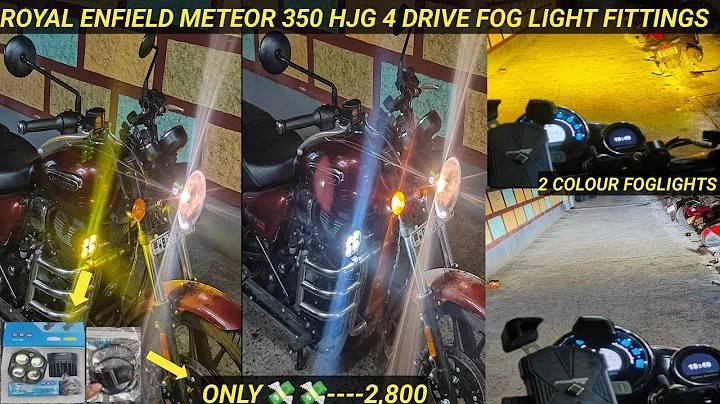 How To install ROYAL ENFIELD METEOR 350 HJG 4 DRIVE FOG LIGHT FITTINGS