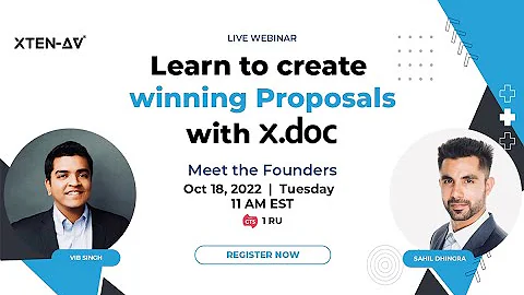 Live Webinar: Create winning Proposals with x.doc