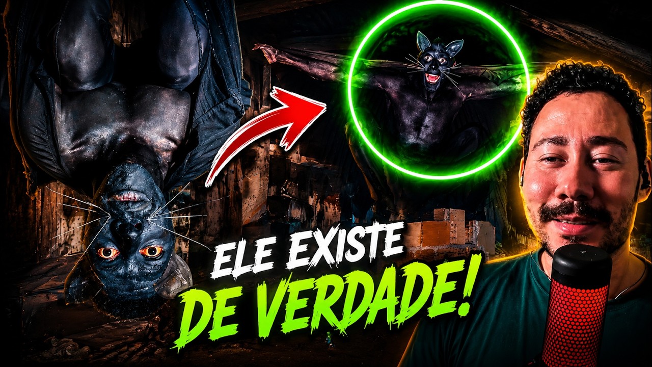 O homem que se identifica como "GATO MORCEGO" 🐱🦇