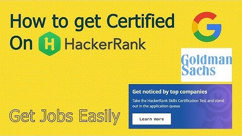 How To Get Certified From HackerRank