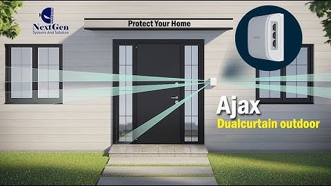 Ajax DualCurtain Outdoor: Protected perimeter of your property