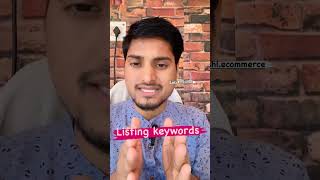 Listing keywords dalne ka sahi tarika #keywordsearch #sellonline