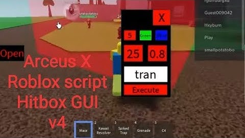 Roblox Script (Hitbox gui v4) krnl. can be used on arceus X too and any executor #games #gaming
