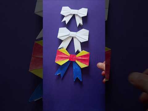 Оригами бант /