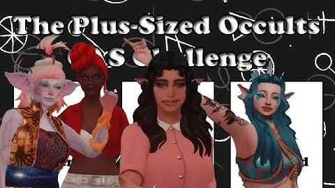 Sims 4 Cas ~ Plus size occults