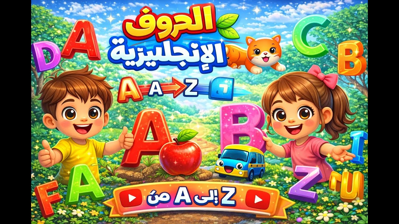 تعليم الحروف الإنجليزية للأطفال من A إلى Z 🅰️➡️🆉