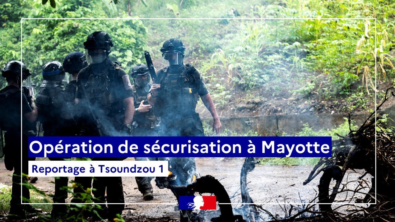 Opération de sécurisation à Mayotte