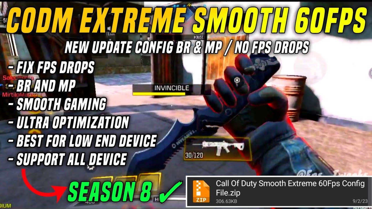 Codm Fps New Config Extreme 60fps | Optimize FPS | Fix Fps Drops | Fix Lags ...