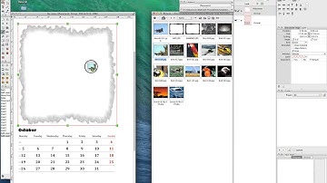 A calendar in PhotoLine in just one minute