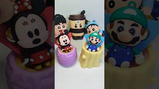 Funny Trendy Squishy Luigi and Minnie Mouse Weee weee! #satisfying #funny #trend #shorts #viral
