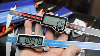 QFUN Digital Caliper Update! Now with bigger display and fractions to 1/128' Deadon Accuracy shown!