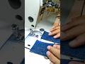 how to double stitch on sewing machine #sewingmachine #shorts