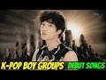 K-POP BOY GROUPS - DEBUT SONGS [1998-2015]