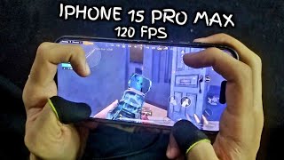 IPHONE 15 PRO MAX 120 FPS 4-FINGERS CLAW HANDCAM | PUBG MOBILE