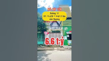 Bán nhà mặt tiền đường 1/ Lê Văn Quới, Bình Tân, diện tích 4x20