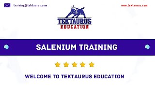 TekTaurus Selenium Training Session