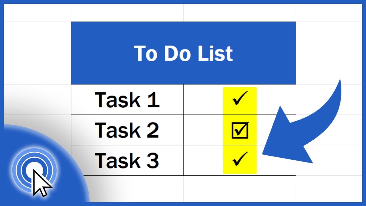 How to quickly insert tick and cross marks into cells?