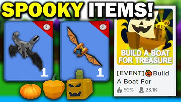 *NEW* CUSTOM SPOOKY ITEMS!!🎃(how to get) | Build a boat for Treasure ROBLOX