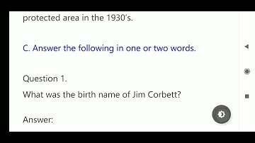 8 class English Jim Corbett,A Hunter turned Naturalist /book back Questions and answers