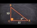 How to apply the inverse of tangent to find the missing values of your triangle