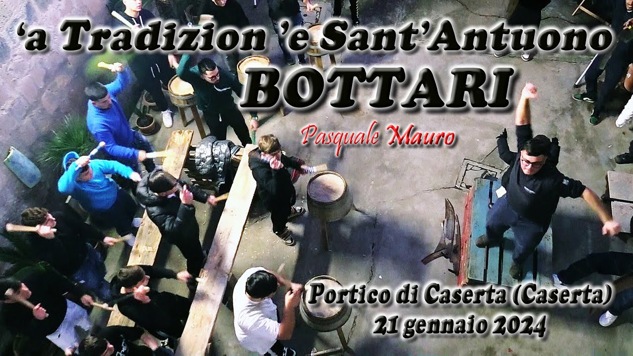 BOTTARI CARRI - 'a Tradizion 'e Sant'Antuono - prove - Portico di Caserta (Caserta) 21 gennaio 2024