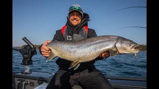 Trolling for SHALLOW Spring Lake Trout!
