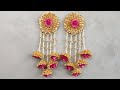 DIY GOTA EARINGS / GOTA EARINGS / WEDDING EARRINGS / GOTA SET PART 2