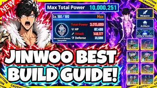 BEST JINWOO BUILD GUIDE FOR NEW/OLD/RETURNING PLAYERS!! STATS / GEMS & MORE! [Solo Leveling: Arise]