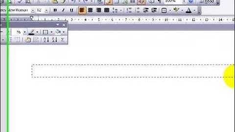 Inserting Table Microsoft Word 2003