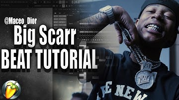How To Make A Hard Trap Beat For Big Scarr In Fl Studio | FL STUDIO 20 TUTORIAL