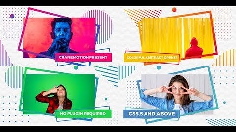 After Effects Template: Colorful Abstract Opener