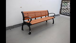 Commercial Outdoor Weather Proof Recycled Plastic Park Bench SPB-050