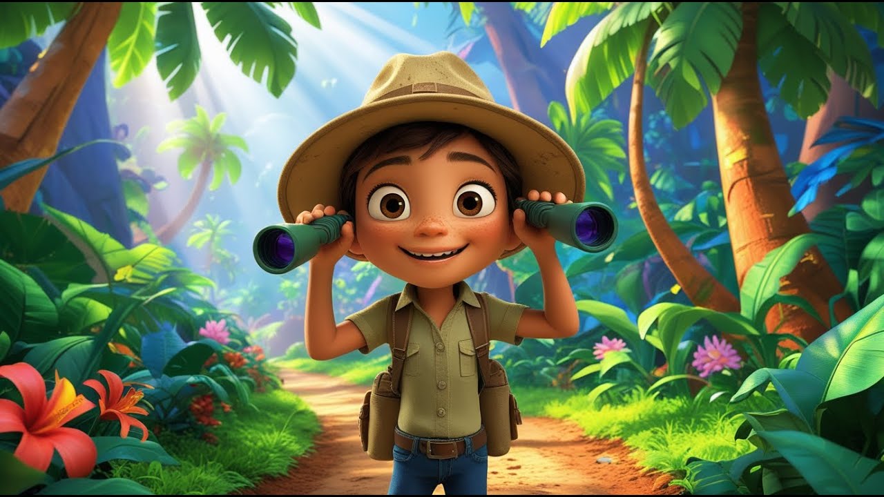 🐒🌿 Tiny Kid Jungle Safari Song | 3D Nursery Rhyme & Fun Kids Adventure ✨