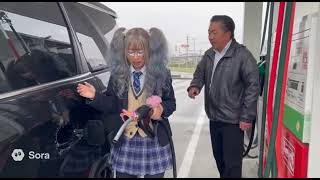 パパの残クレアルファードにガソリンぶちまけてみた #tiktok #sora