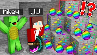 Mikey \& JJ Found Rainbow Diamond Ore in Minecraft - Maizen