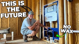 Is THIS Toilet System BETTER Than What's in 99% of Homes? (Tankless Wall Hung Toilet Installation)