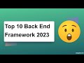 Unnecessary top 10 back end framework 2023  rorn tech  8k quality 