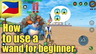 Utopia:Origin How to use a wand for beginner | Khai Gaming