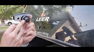 Leer Camper Shell  Replacing lock assembly, cables, and rear window latches