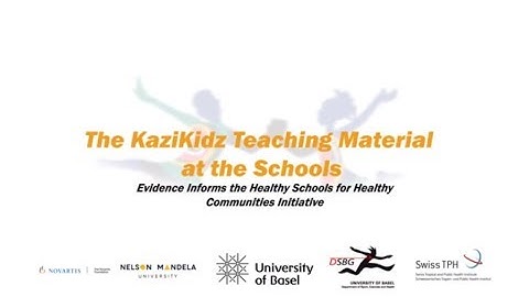 KaziKidz Teaching Material at the Schools