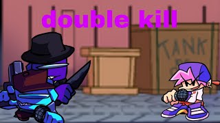 Fnf Double Kill But Cyan And Purple Impostor And Bf Sings It