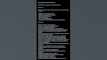 2024-wolters kluwer-Interview Questions asked for AutomationQA JAVA|SDET/QA Automation #qaautomation