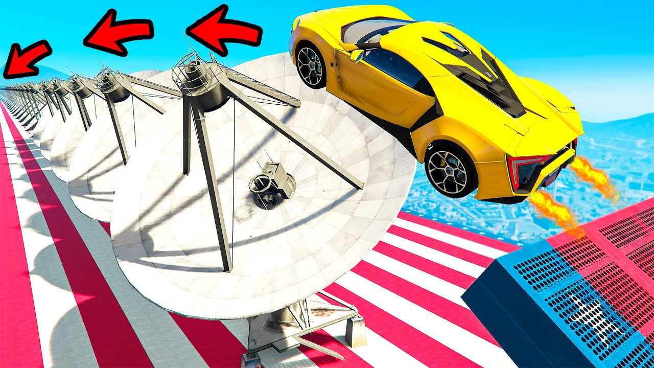 МОЖНО ЛИ ПЕРЕЛЕТЕТЬ 100+ СПУТНИКОВЫХ ТАРЕЛОК В ГТА 5 МОДЫ! ОБЗОР МОДА В ...