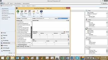 SmartList Designer to Refreshable Excel Reports in Dynamics GP 2015