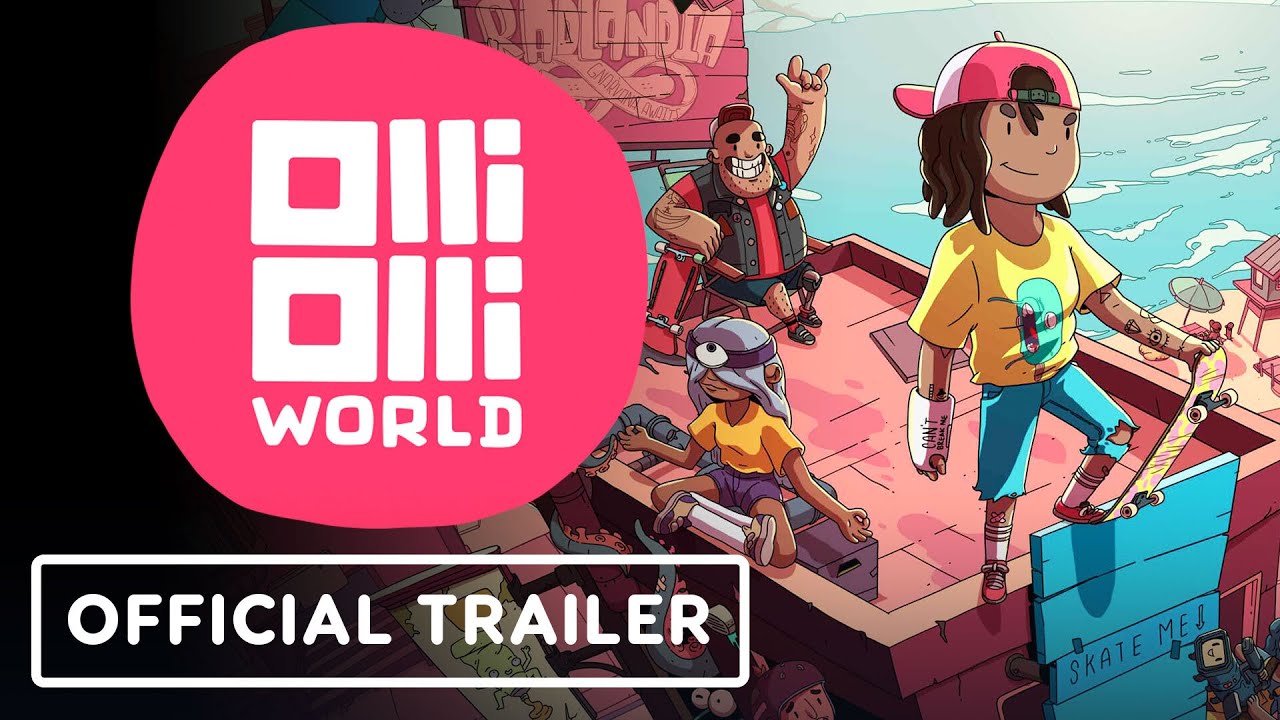 OlliOlli World, um jogo de skate em side-scrolling e plataformas