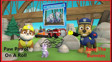 Paw Patrol On A Roll Gameplay Walkthrough🐕‍🐾Save The Bunnies🐇#Gametube