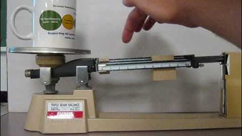 Using a Triple Beam Balance