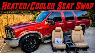 Ford Excursion Heated & Cooled Seat Swap Using 2011-2016 Super Duty Seats!