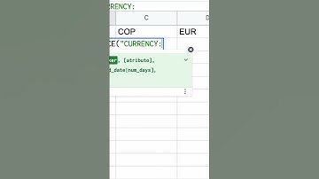 Conversión de divisas en Google Sheets #shorts