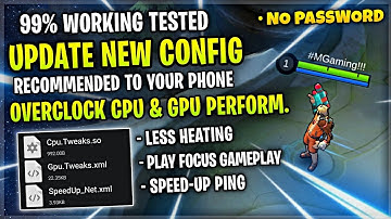 Updated! Config Overclock Cpu Performance & Fps Stable Support All Android [ Patch All Star ] MLBB